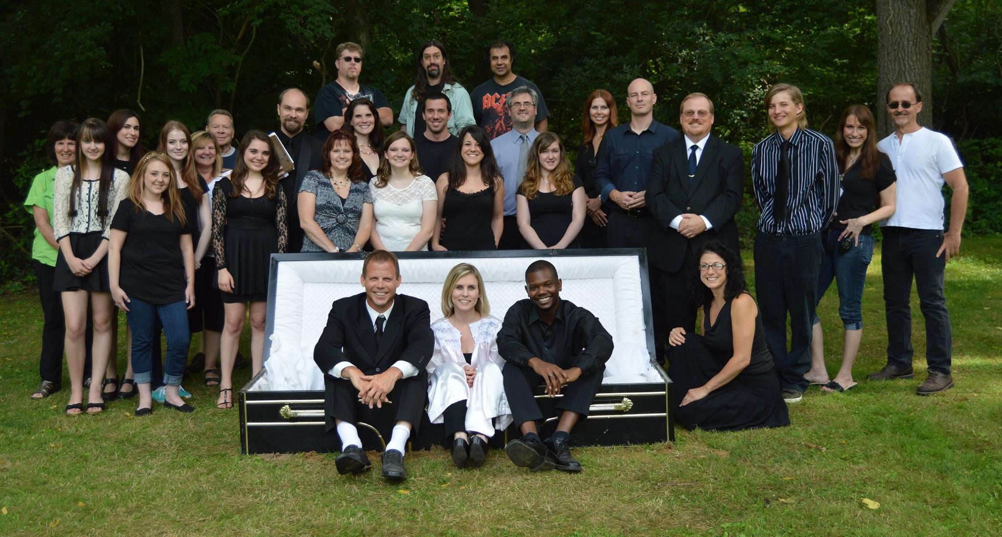 Cast and crew from the Curtis Case directed thriller/short, 