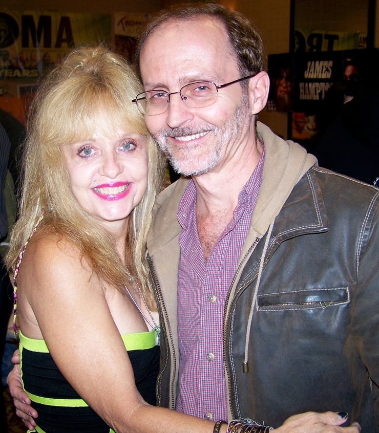 With actress Linnea Quigley.