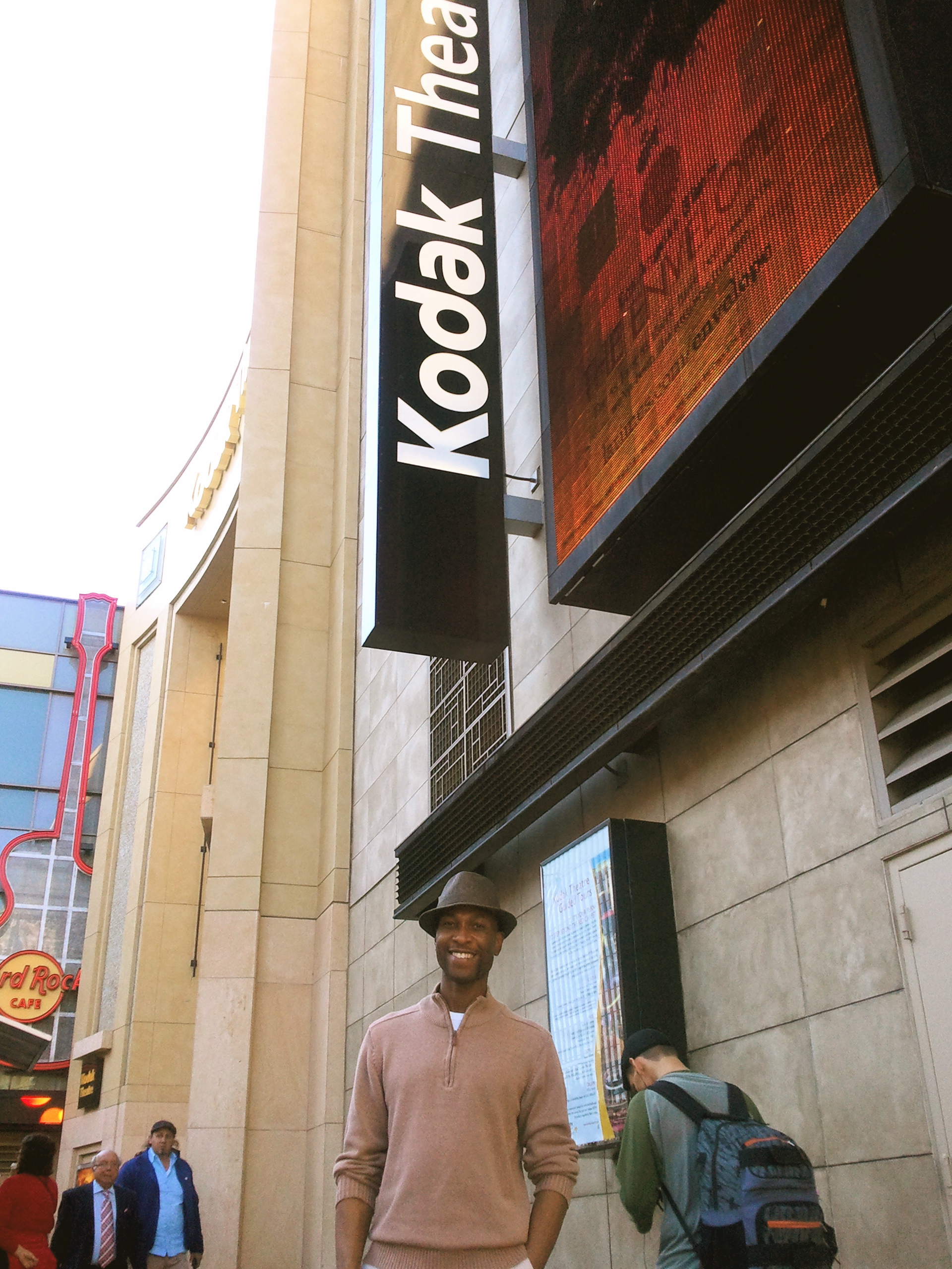 Gregory at the Nokia Theatre on Hollywood Boulevard 2012