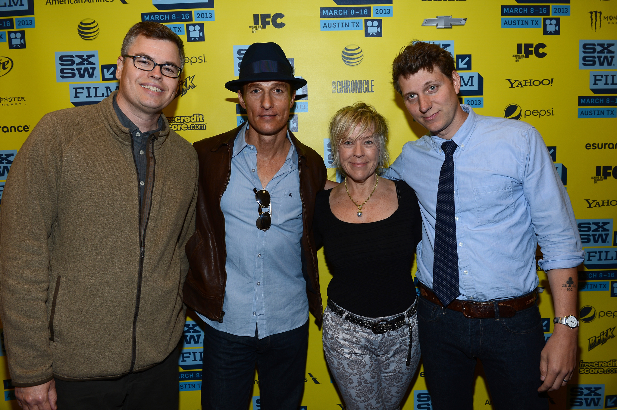 Matthew McConaughey, Eric d'Arbeloff, Sarah Green and Jeff Nichols at event of Mud (2012)