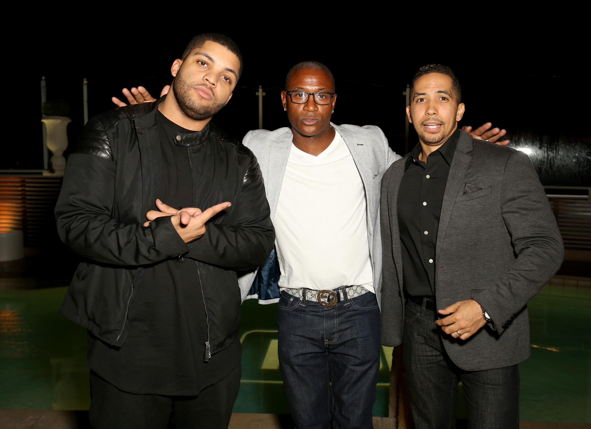 Neil Brown Jr., Tommy Davidson and O'Shea Jackson Jr. at event of IMDb on the Scene (2015)