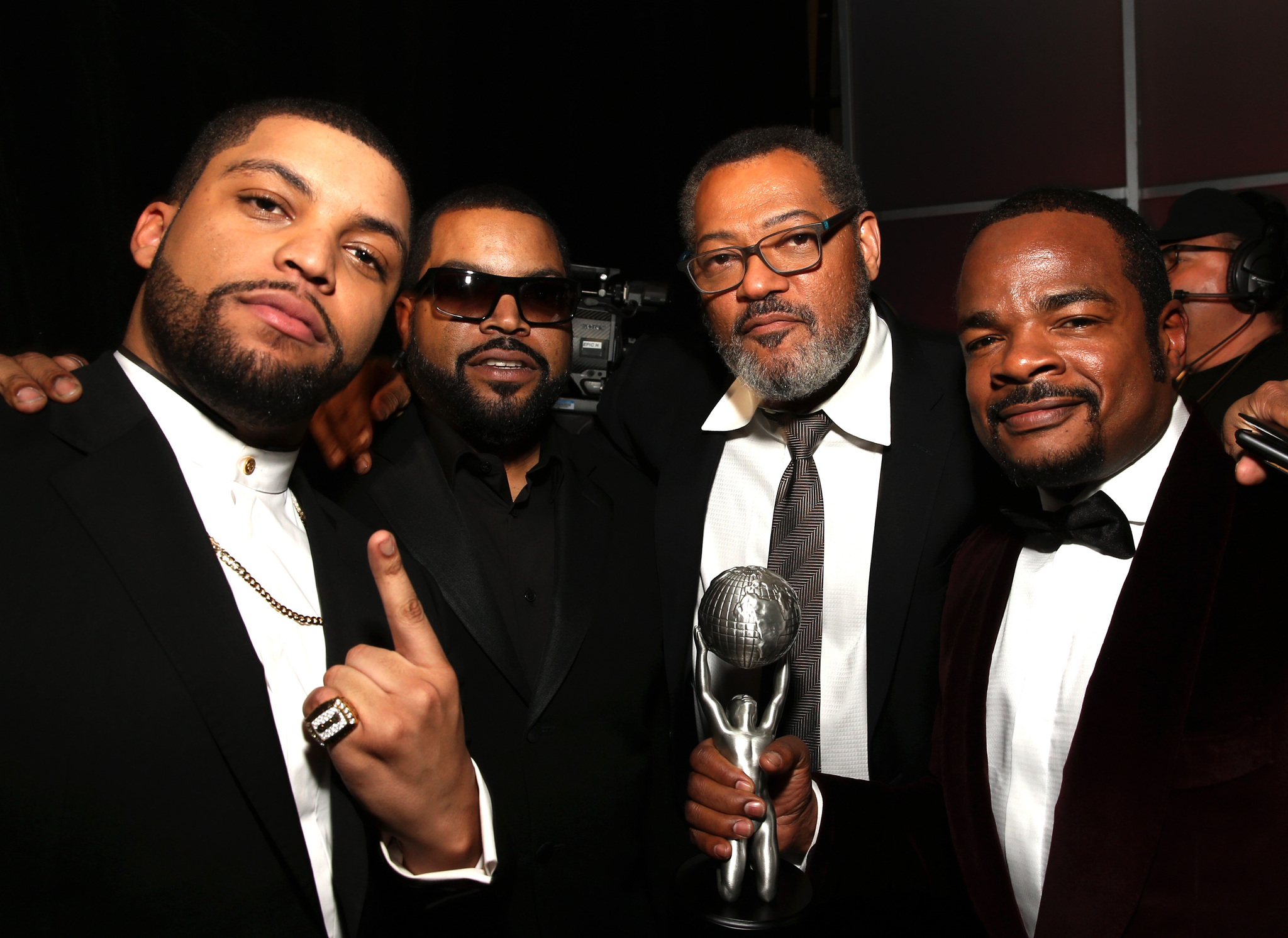 Laurence Fishburne, Ice Cube, F. Gary Gray and O'Shea Jackson Jr.