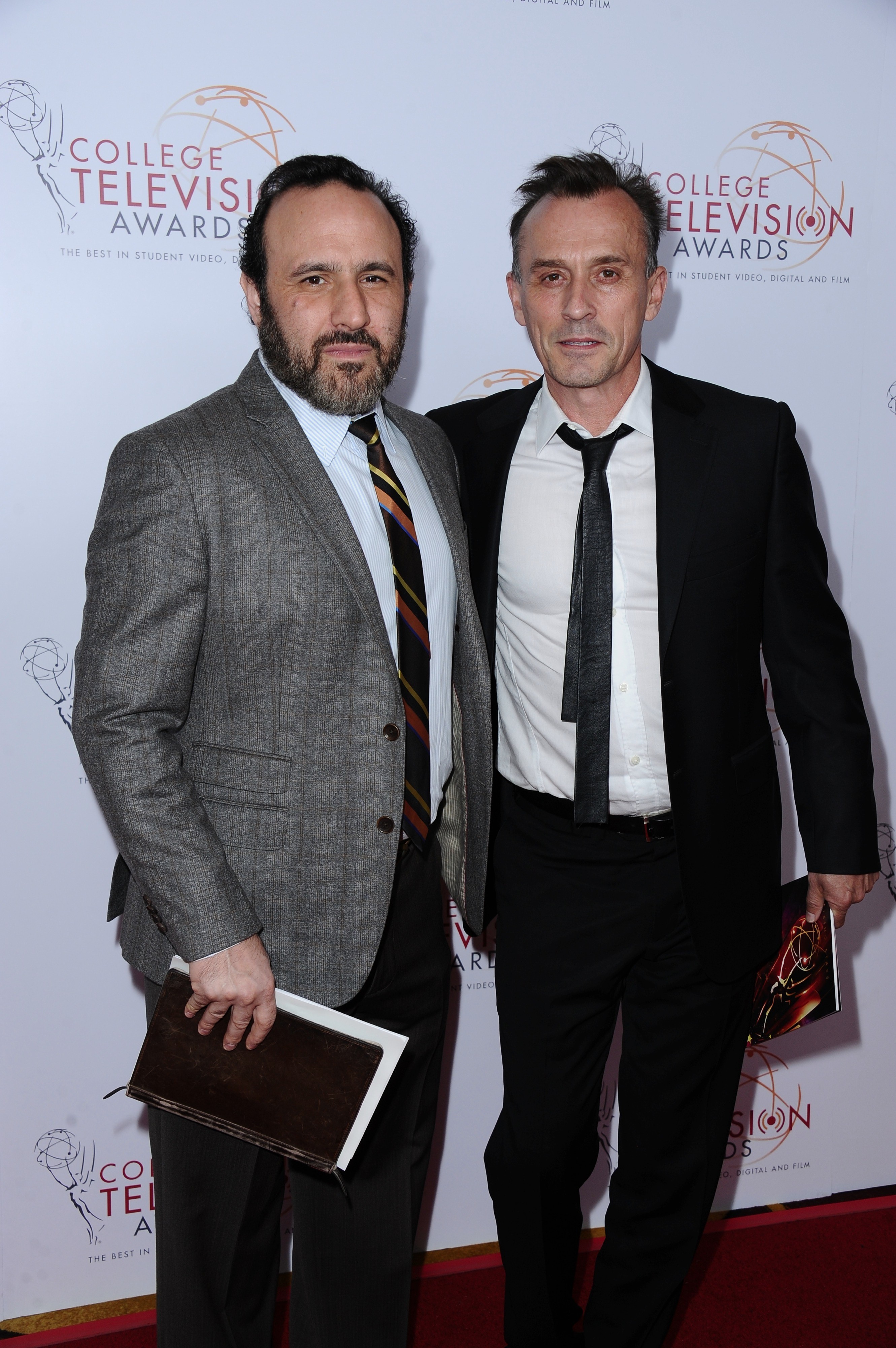 Jason Ensler and Robert Knepper at the College Television Awards