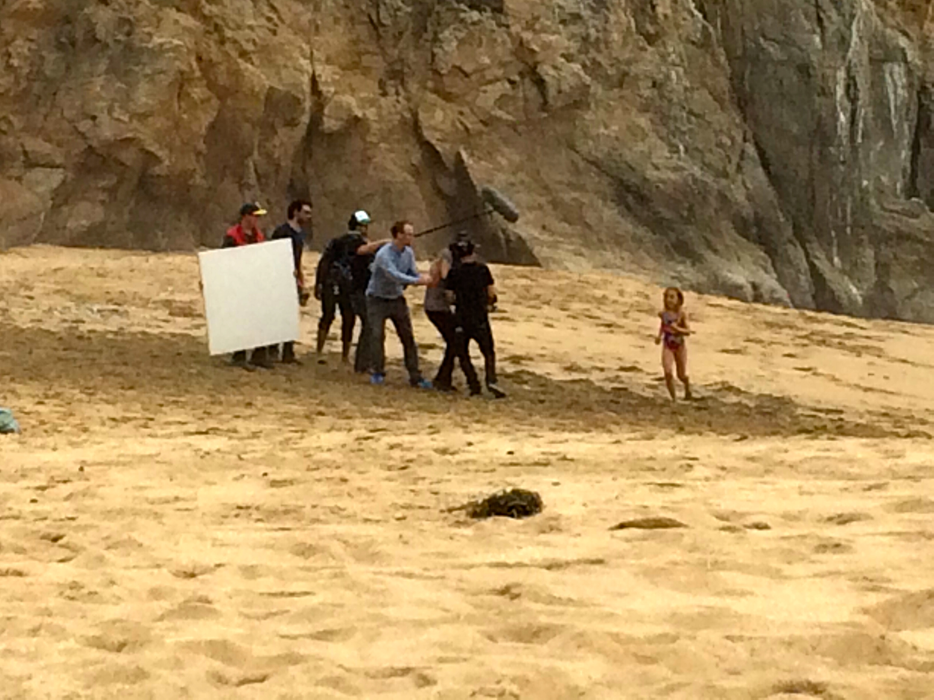 On set for The Shallows.