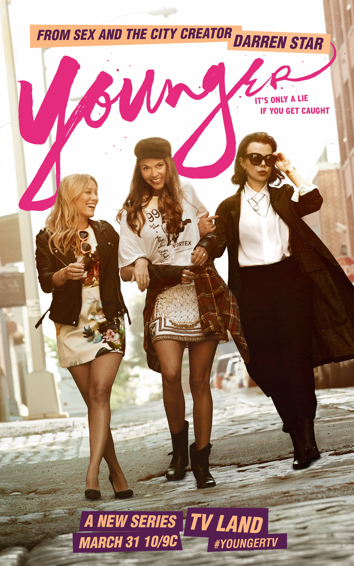 Debi Mazar, Hilary Duff and Sutton Foster in Younger (2015)