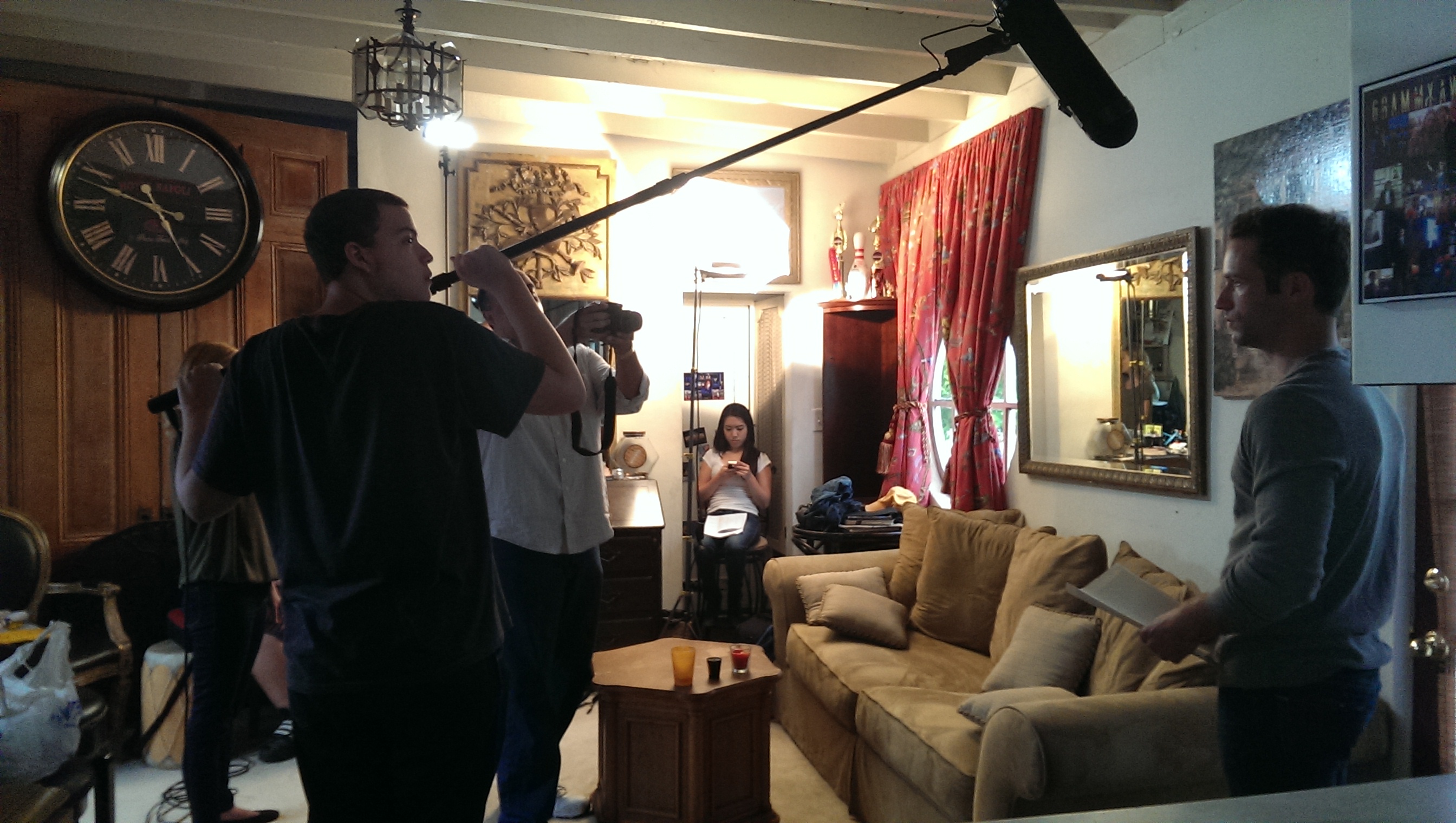 Lauran de Winter filming tv-series 