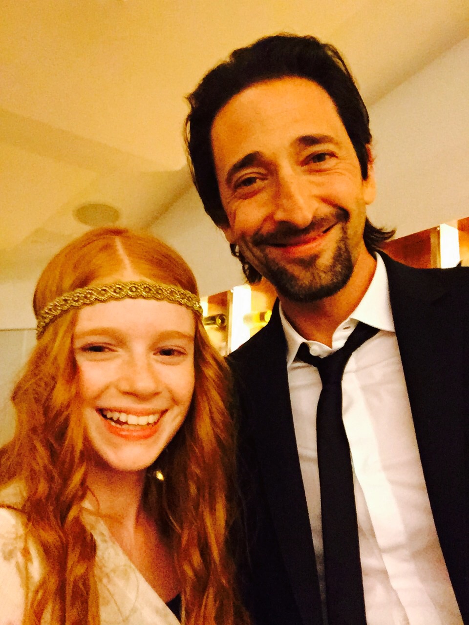 Tribeca premiere & red carpet - actress Hannah McCloud and academy award winner, Adrian Brody