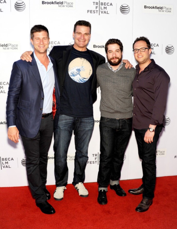 Left to right: Producer Paul Bernon, Director Christopher Mondoono, Co-writer Gil Zabarsky, producer Sam Slater, and executive producer Sev Ohanian (not shown).