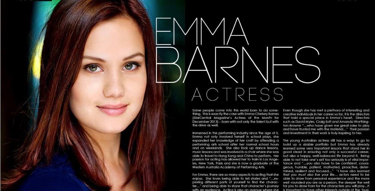 Star Central Magazine Upcoming Actress Competition Winner