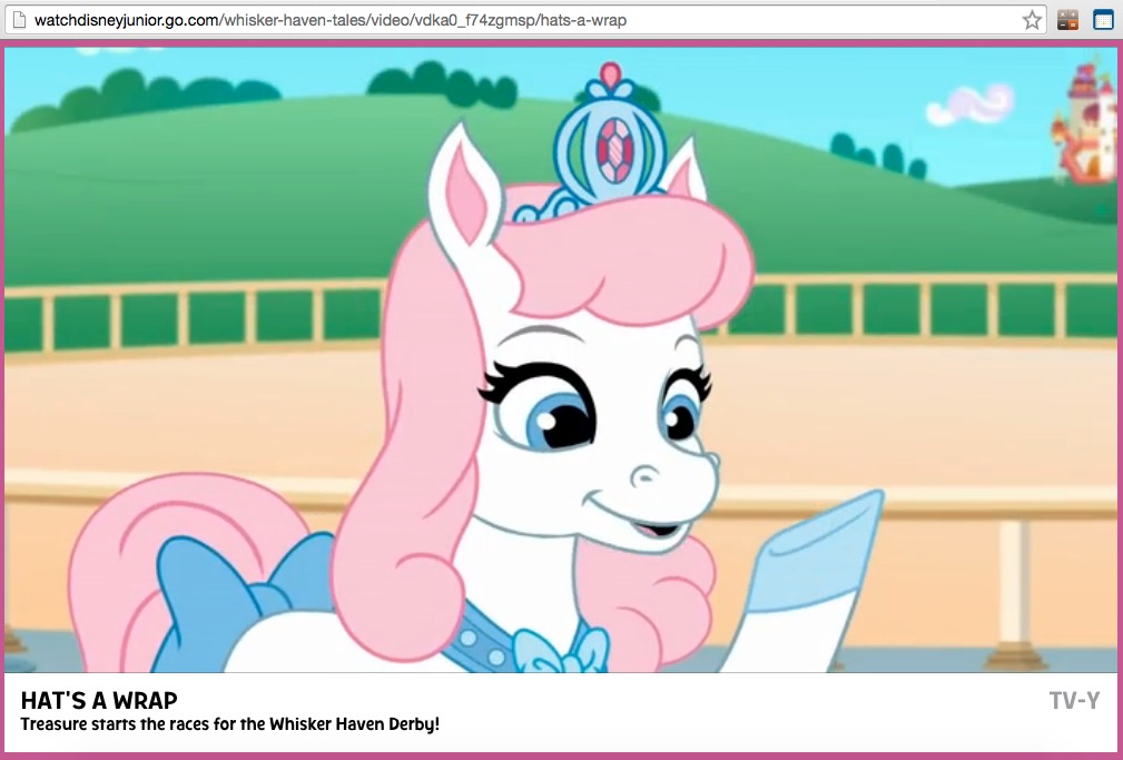 Riley Go voices the character of Bibbidy (Cinderella's pet pony) for Disney Palace Pets: Whisker Haven Tales.