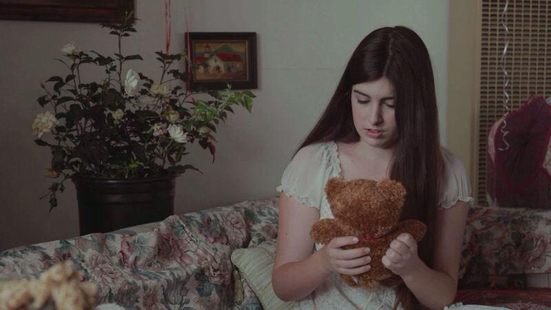 Still from the short horror film 'Isabel's Teddy Bear'.