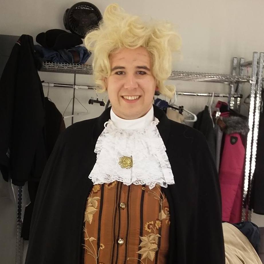 Jakob Creighton as Bartolo in Le Nozze di Figaro. Taken in Dressing Room prior to Premiere.