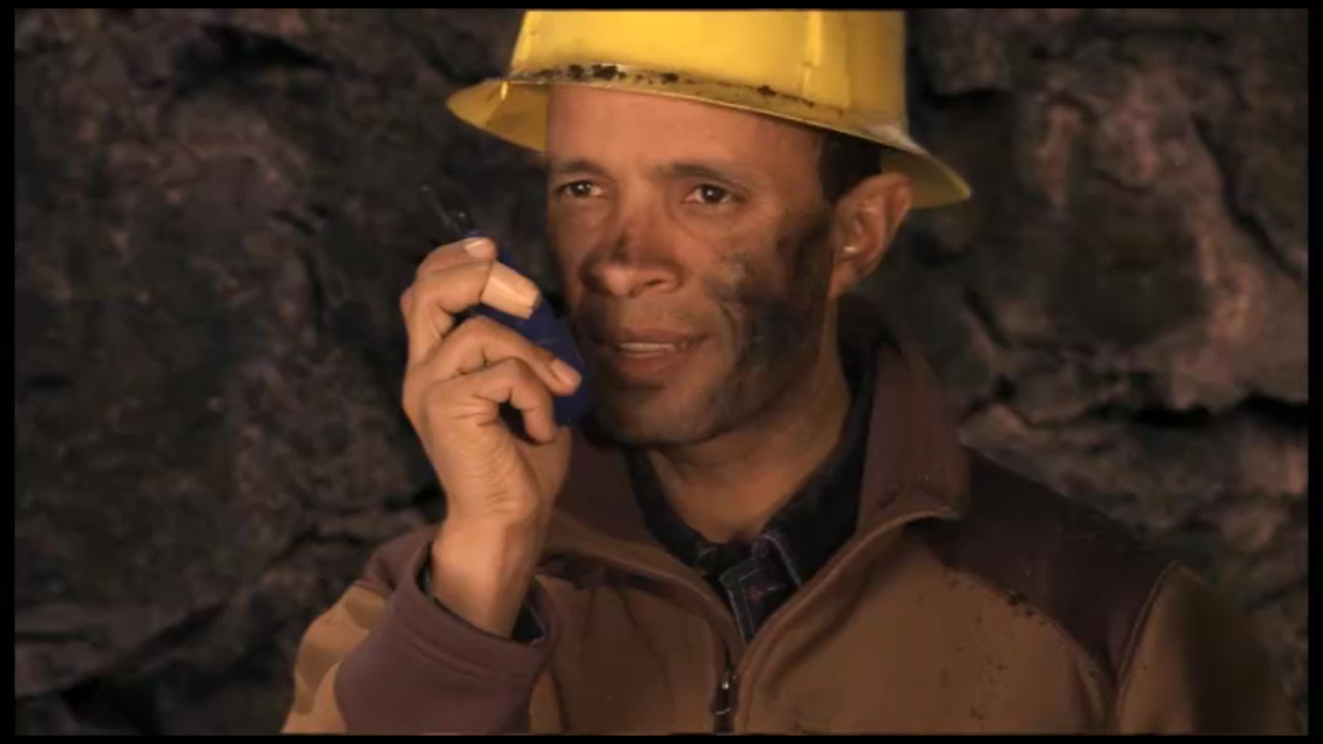 Still of Pedro Sabino in the role of the Chilean Miner's Chief for a TV commercial.