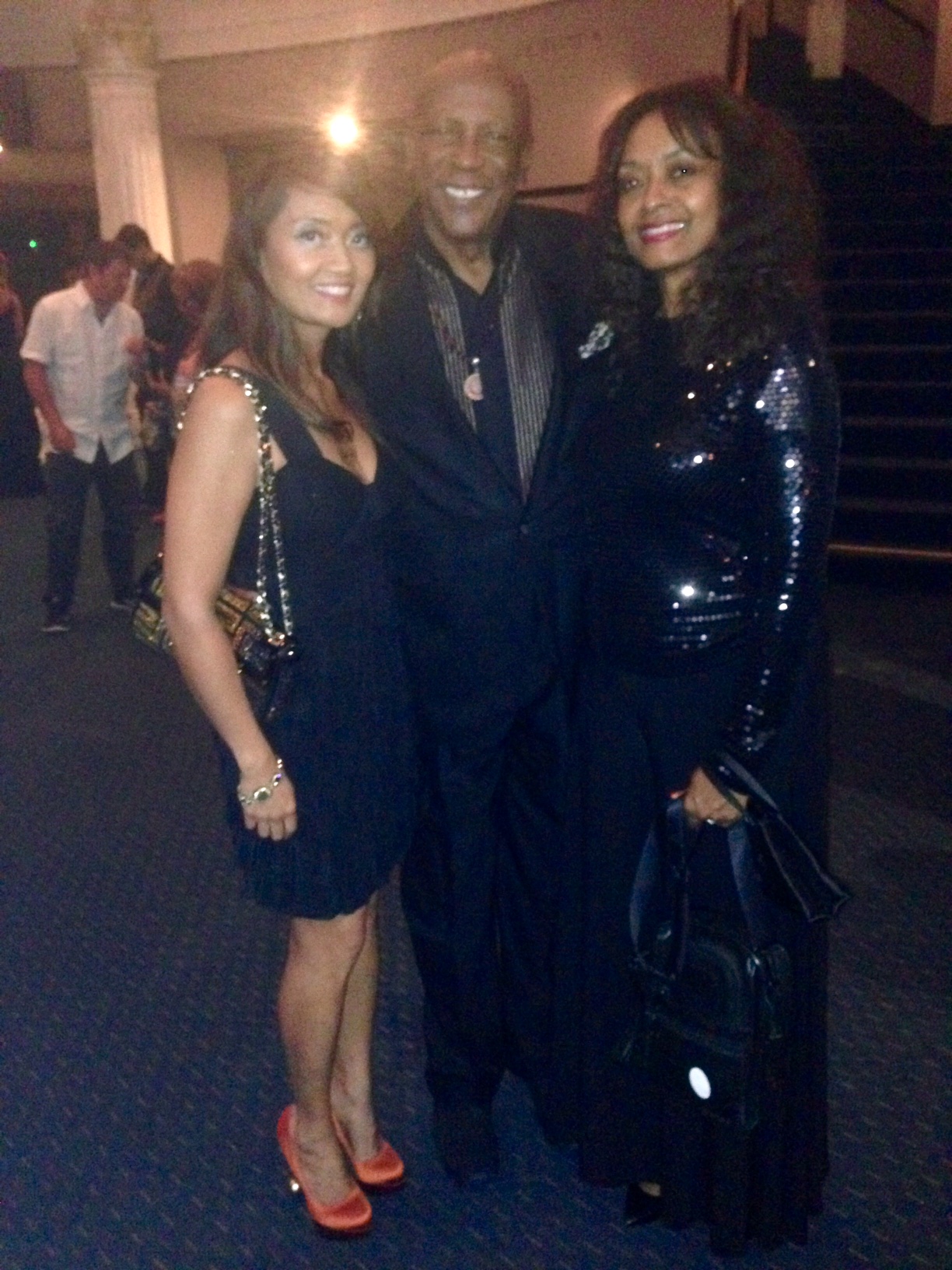 with Louis Gossett Jr and his wife, Shirley at the Intl. Fashion Film Awards 2015
