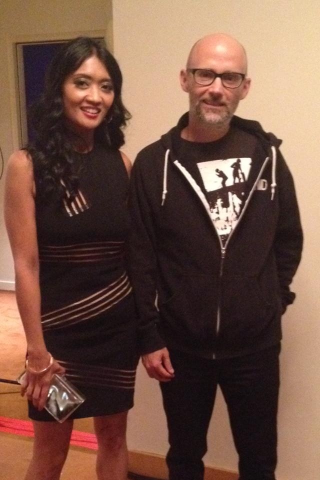 with musician/composer Moby