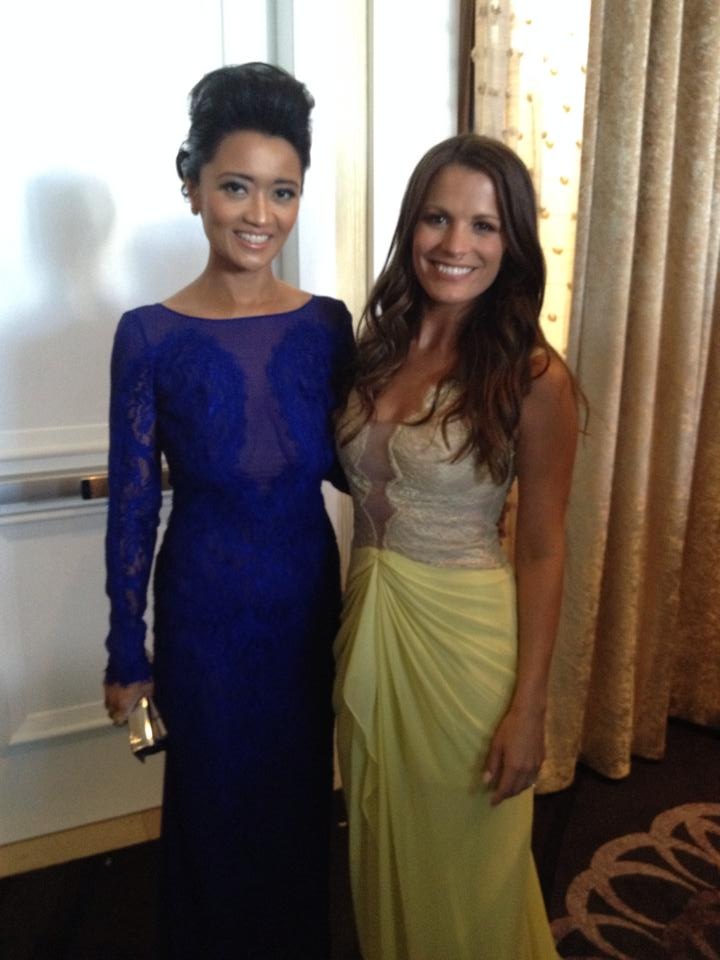 with Y&R's actress, Melissa Claire Egan at the Daytime Emmy Awards 2014