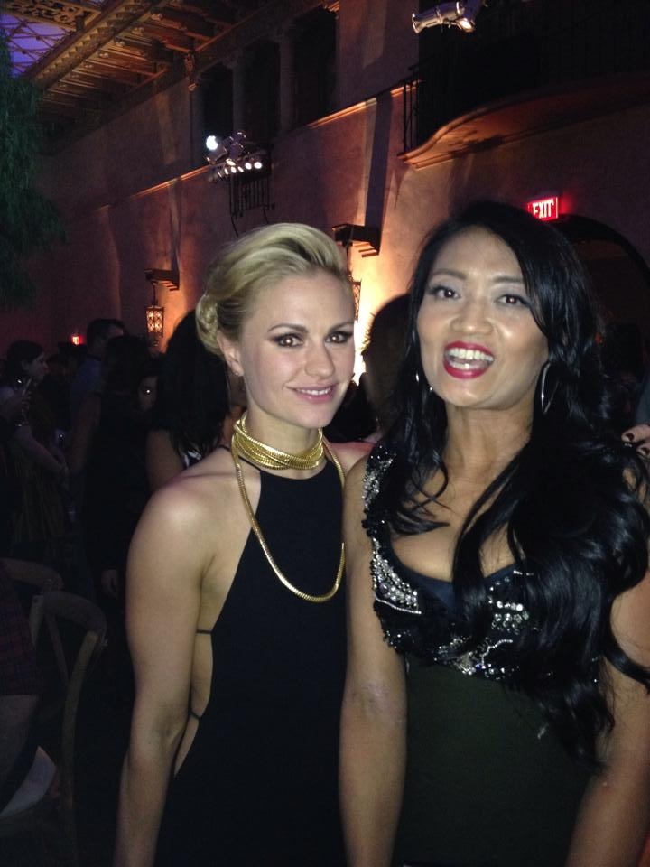with Ana Pacquin at HBO True Blood Finale Season event