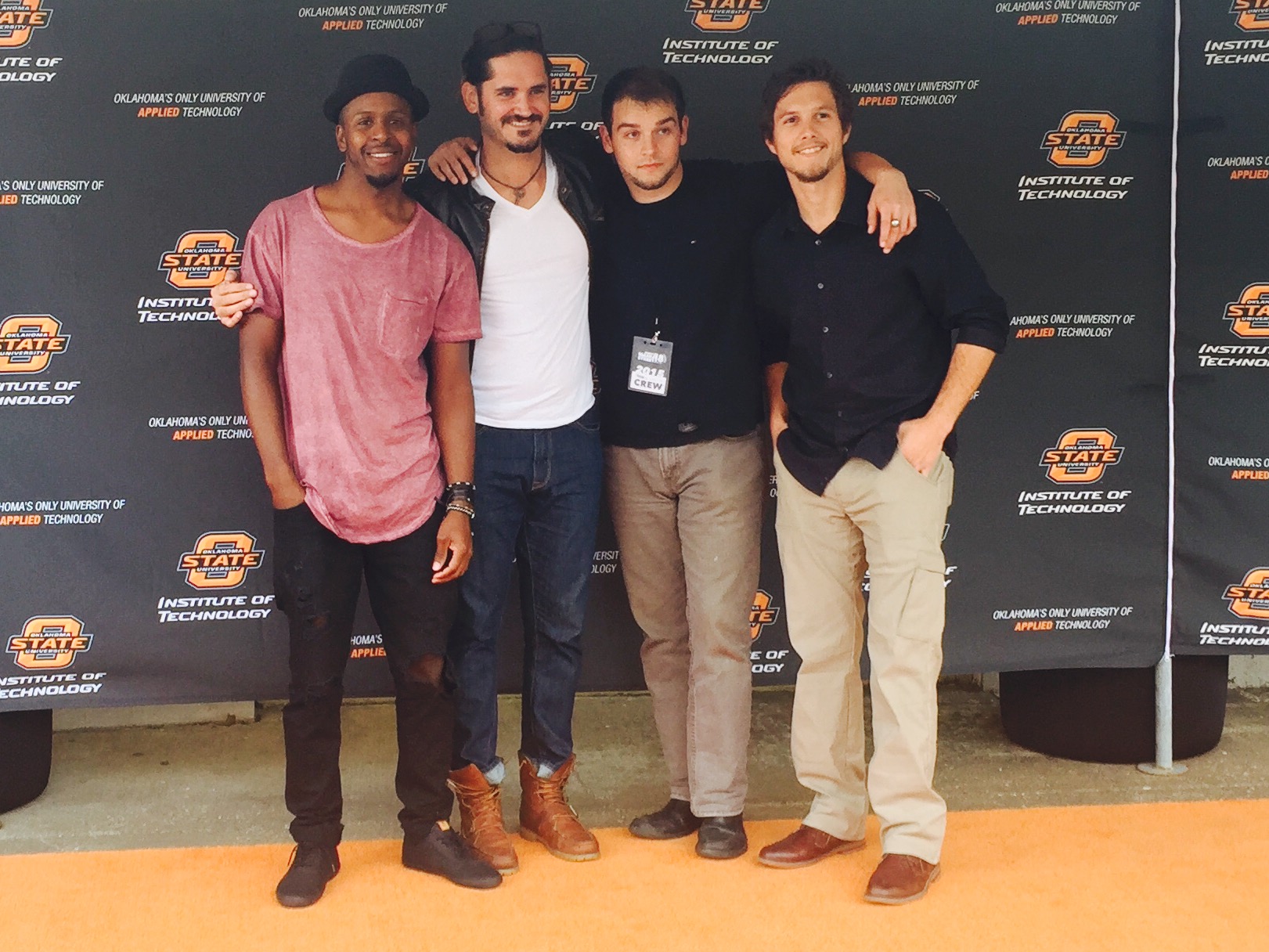 *Left to right Brandon Jyrome Jones, John Lewis, Zac Lockard and Jacob Hightower. Mainstreet 48hr film festival.