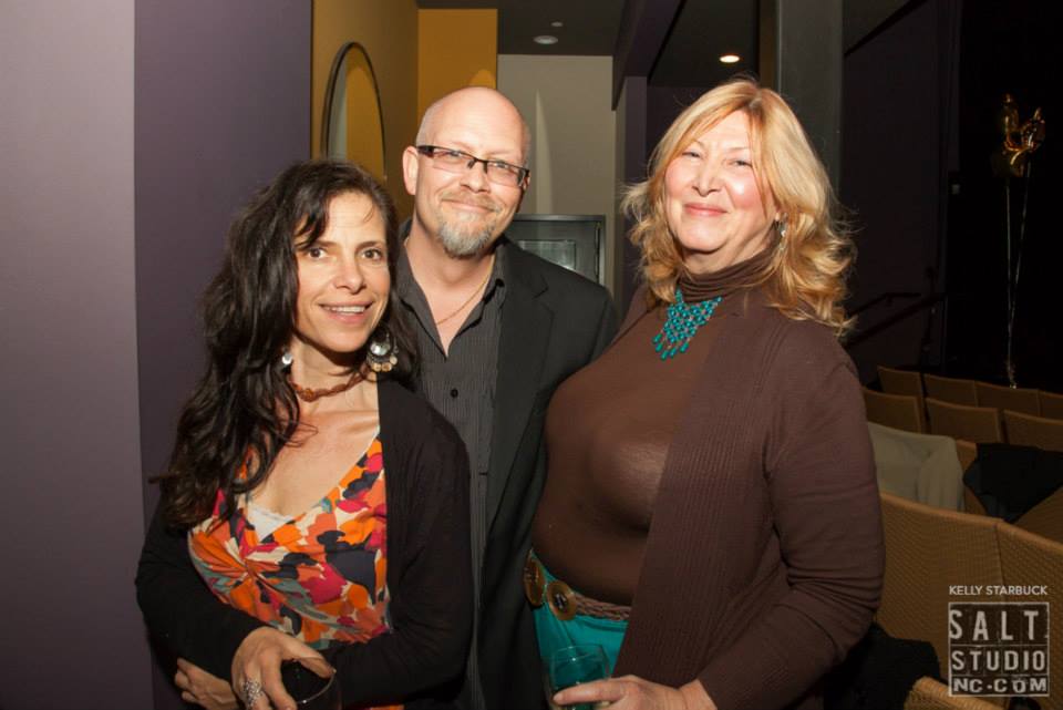 J.R. Rodriguez, Kim Henry and Francine DiCoursey at the viewing of Anhedonia