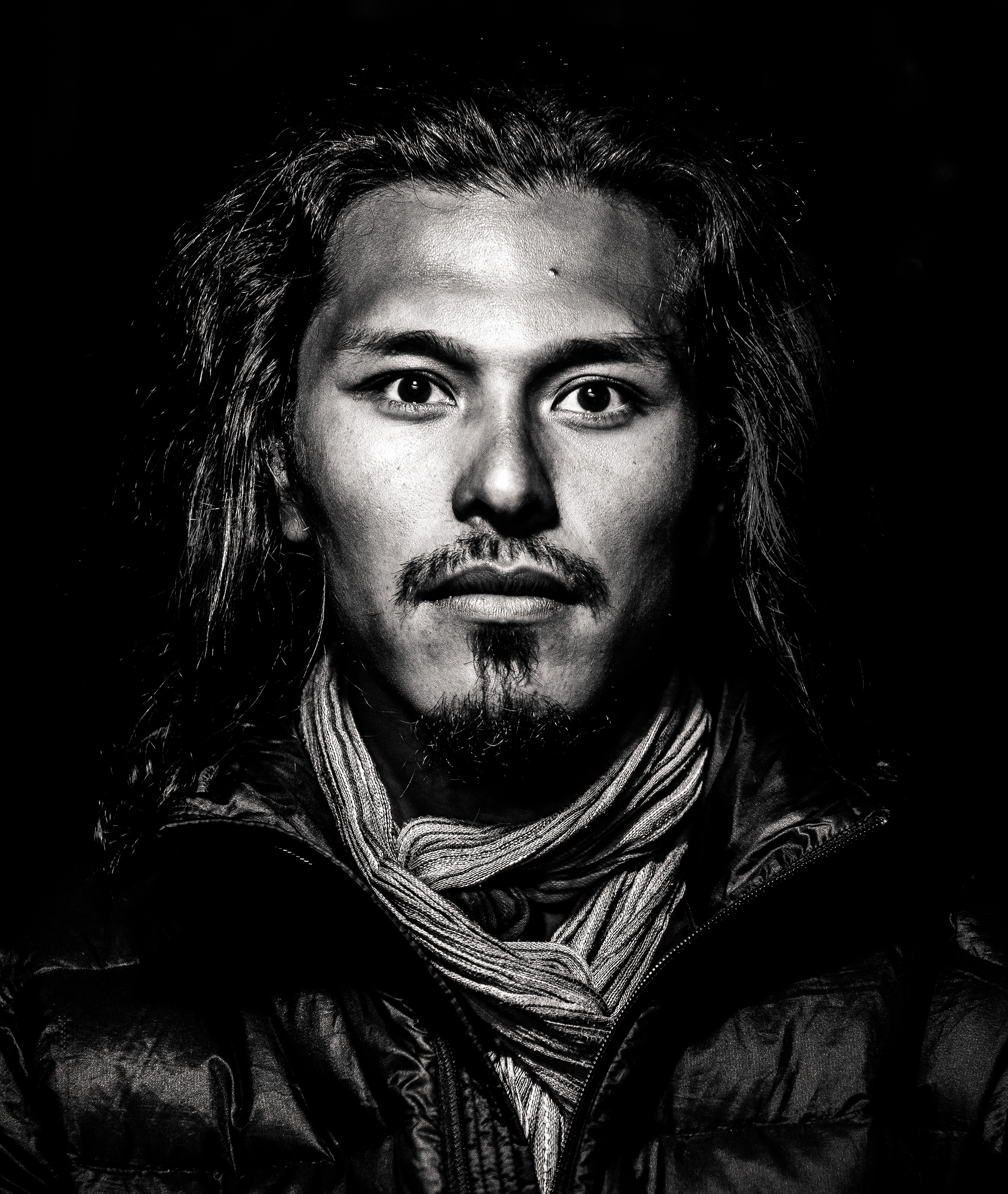 Hermon Farahi, Cinematographer and editor of Love Hope Strength Cancer Foundation's journey to Mt. Everest. Portrait at Base Camp.