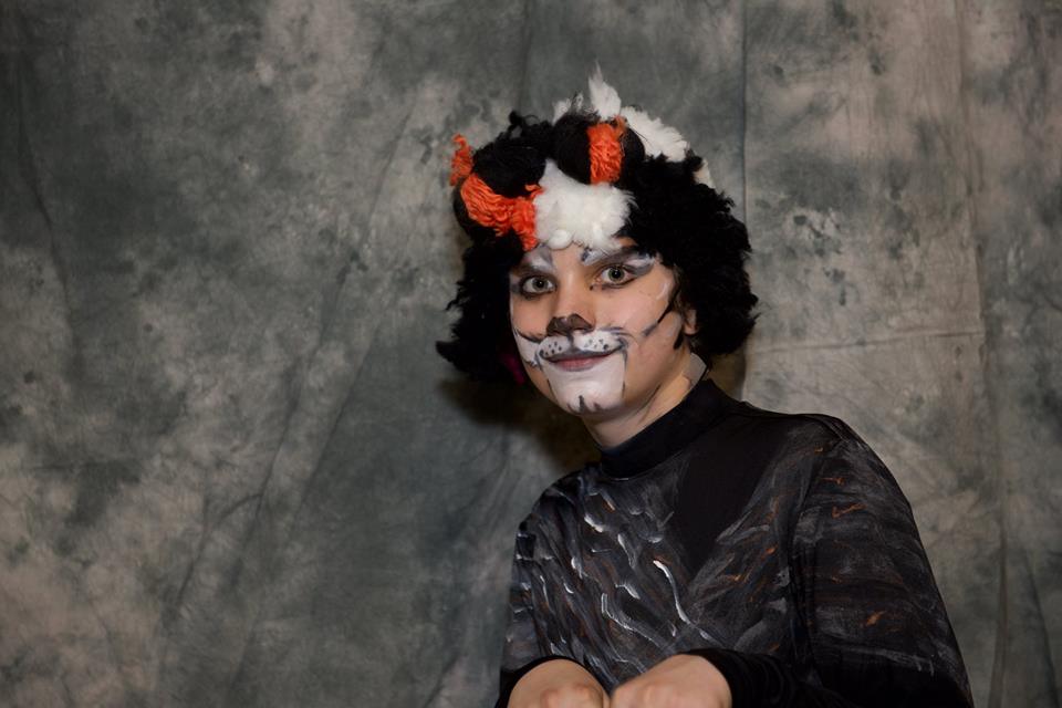 Ethan was in the Off-Broadway play CATS as coricopat (jellicle twin cat) - Amherst NH Soughegan High School 2015