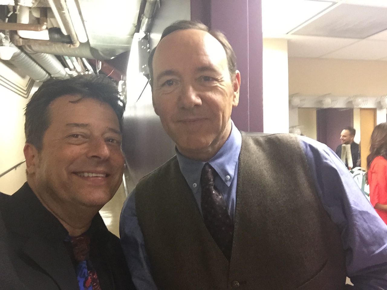 Director & Producer Kenneth K. Martinez Burgmaier working with Academy award Winner Kevin Spacey in Hollywood on a project!