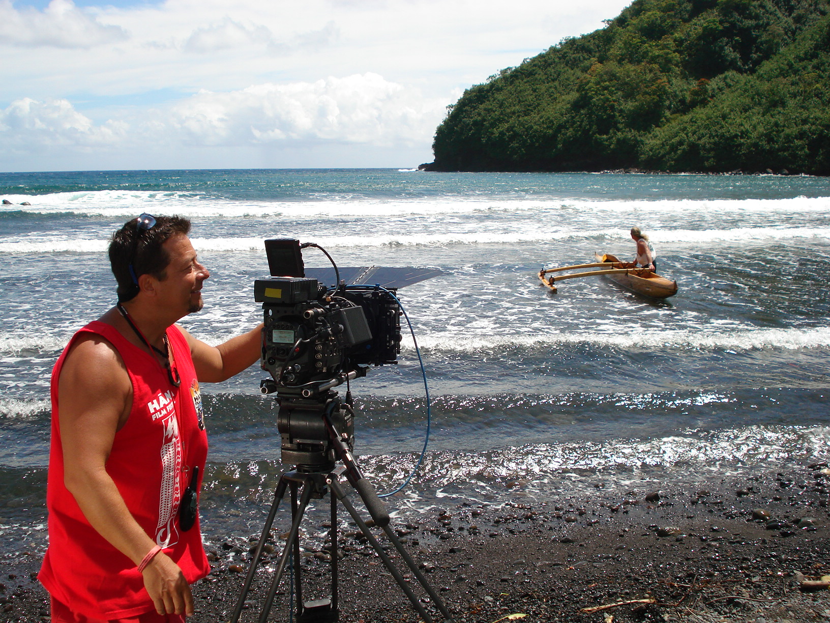 Ken Filming on the RED in MAUI for a Movie