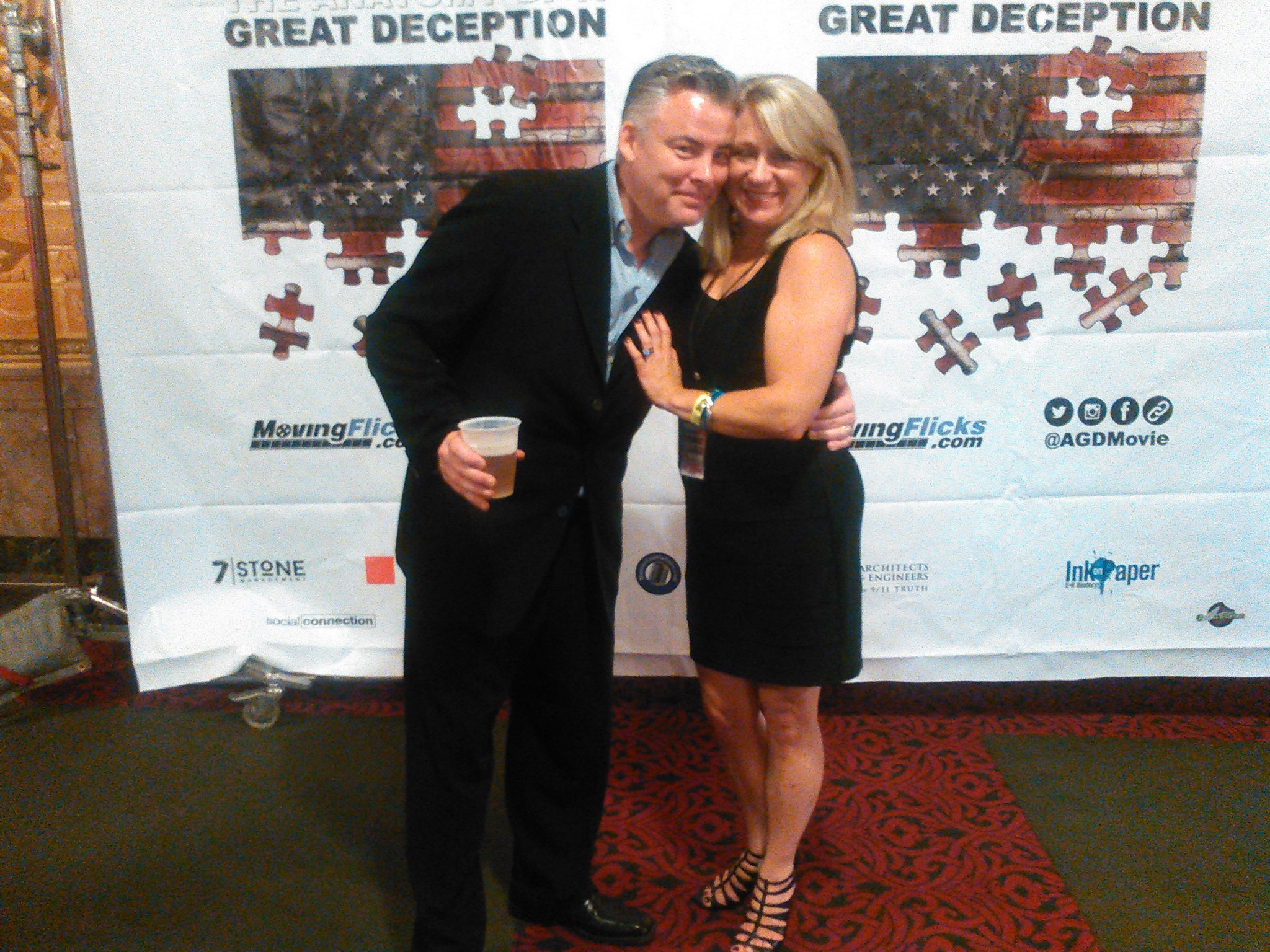 David Hooper and wife, Betsy at the premiere of AGDmovie.com in Detroit.