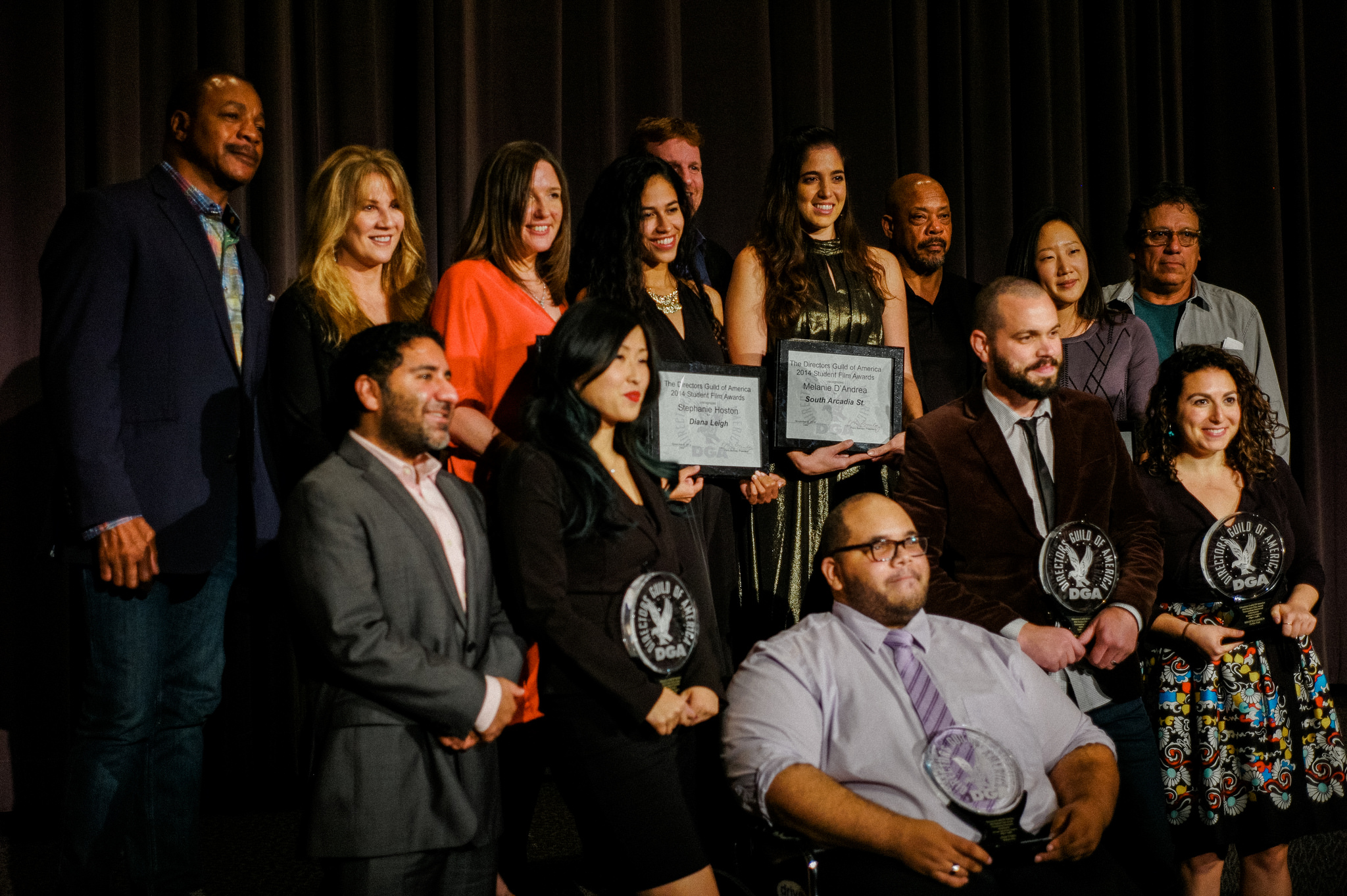 DGA Award Winners and Hosts at the 2014 Western Region Awards Ceremony.