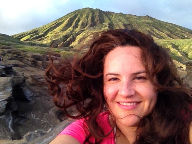 Selfie at the Lanai Lookout, O'ahu, Hawaii