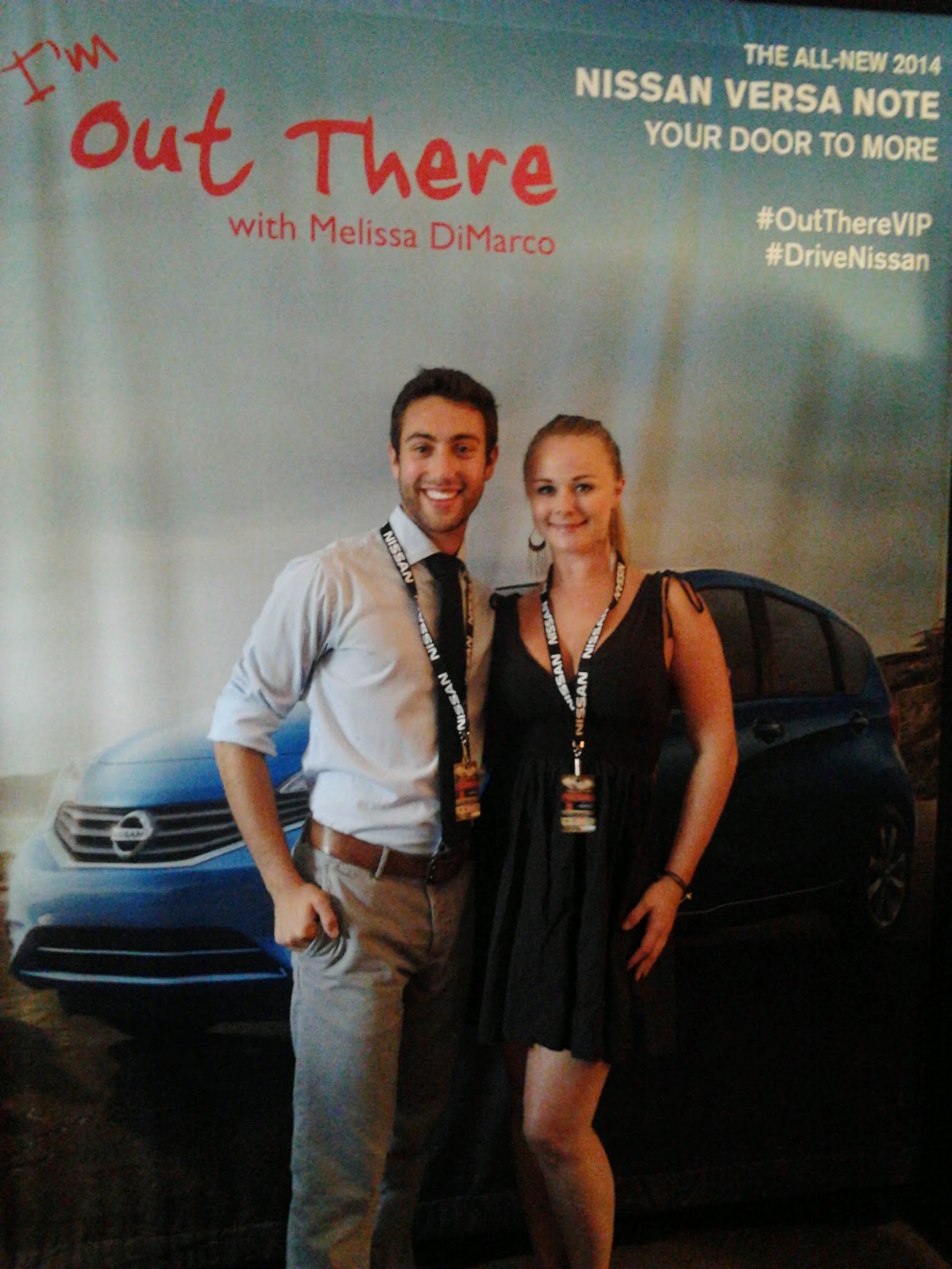 Michael Esposito and Lora Burke, Out There with Melissa DiMarco hospitality suite, TIFF2013