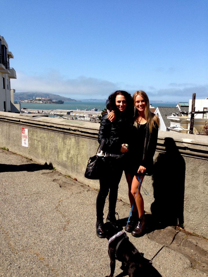 My daughter Darian and I up in San Francisco, where I grew up.