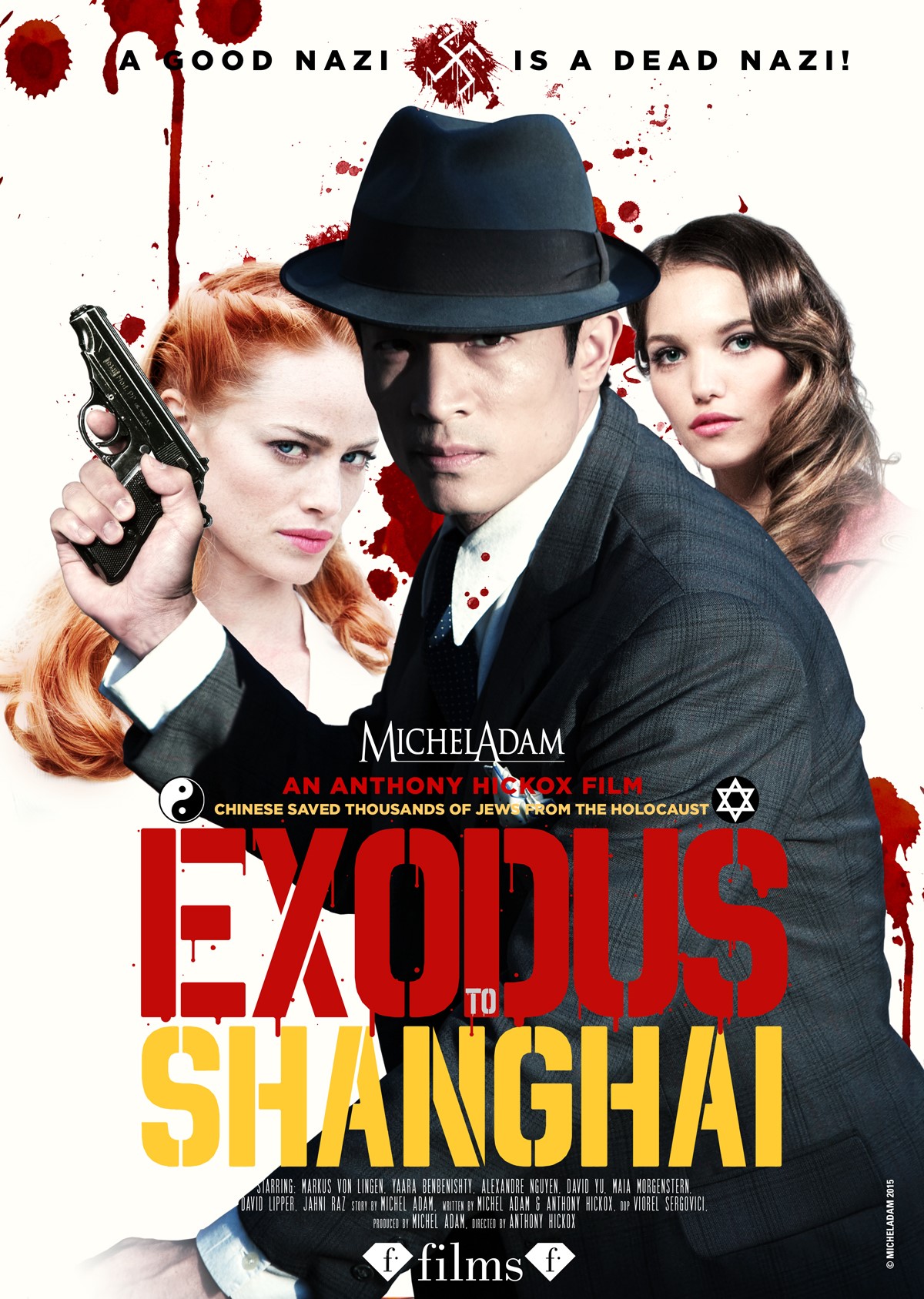 Mike Altmann, David Lipper, Maia Morgenstern, Markus von Lingen, Yaara Benbenishty, Alexandre Nguyen and Jahni Raz in Exodus to Shanghai (2015)