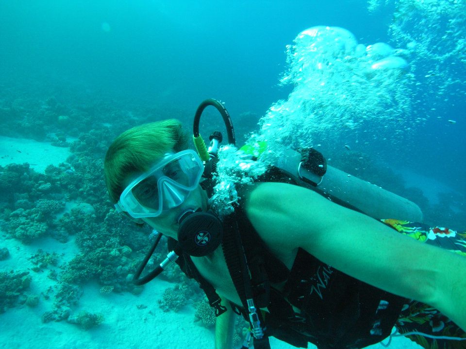 Filming 'The Under Water Realm' in the Red Sea, Egypt.