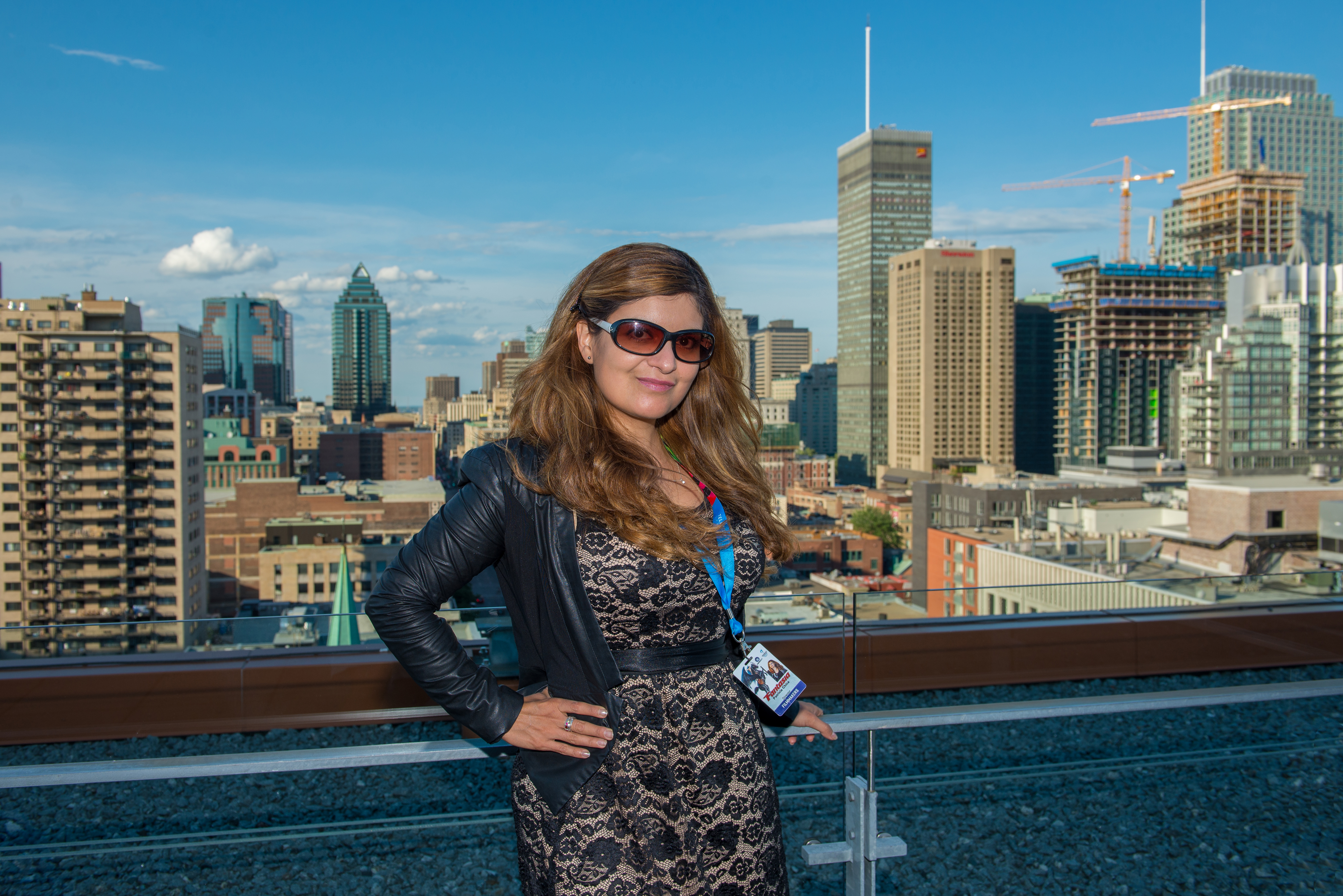 Patricia Chica (director-producer) at the Frontières Film Market in Montreal.