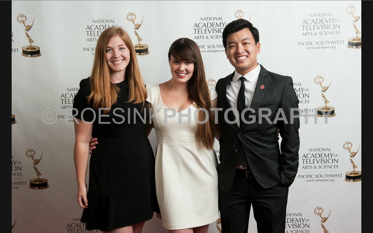 Hilary Andrews, Catherine Whattam, and Darren Kho at event of The Pacific Southwest Emmy Awards (2014) for Xtreme Justice (2013).