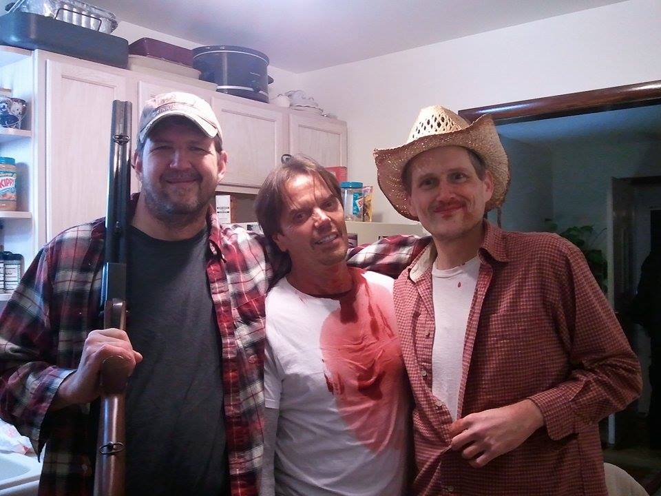 Derek Cook, Michael Denek and Me on set filming Ronan.