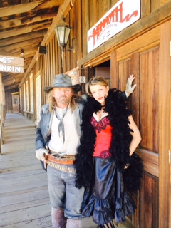 From the set of WANTED a independent film shot in AZ in Nov 2014. Playing the role of a Saloon Girl.