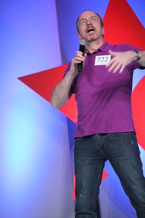 Steven Brown performing his Stand-Up Comedy Showcase at AMTC Winter '14 SHINE Convention and Conference - Orlando, FL