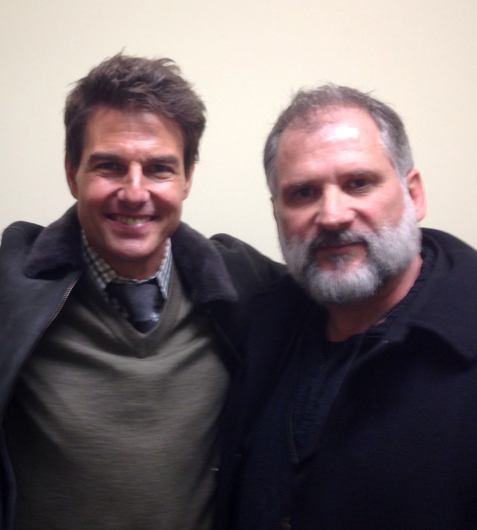 With Tom Cruise during a bodyguard detail in Pittsburgh.