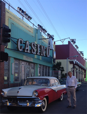 Bob DeBrino on the set of Vegas