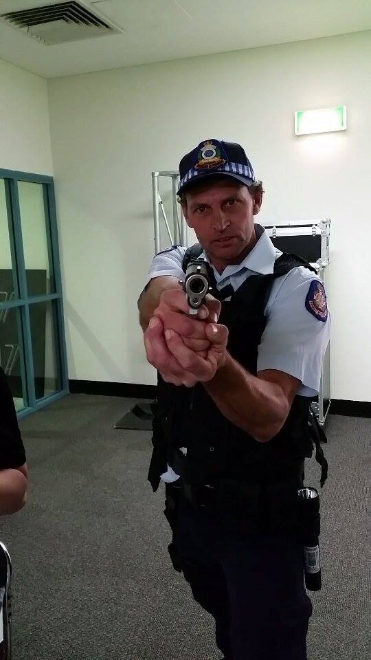 Me as a cop in TV web series