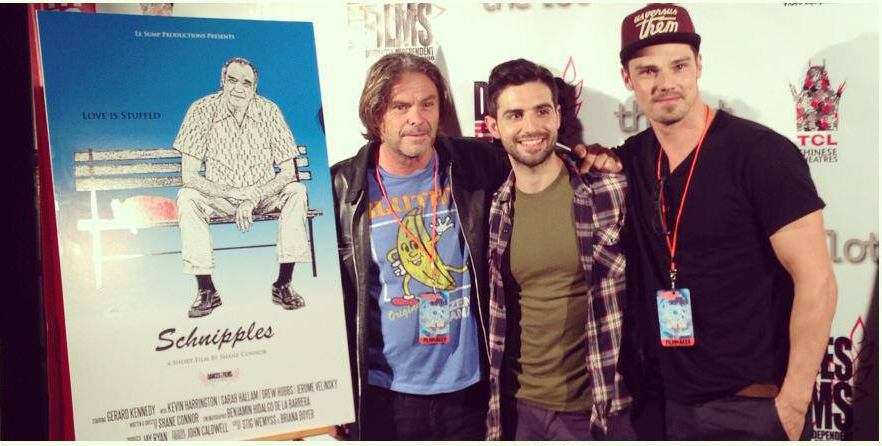 Jerome Velinsky with Shane Connor & Jay Ryan - Dances with Films, Los Angeles