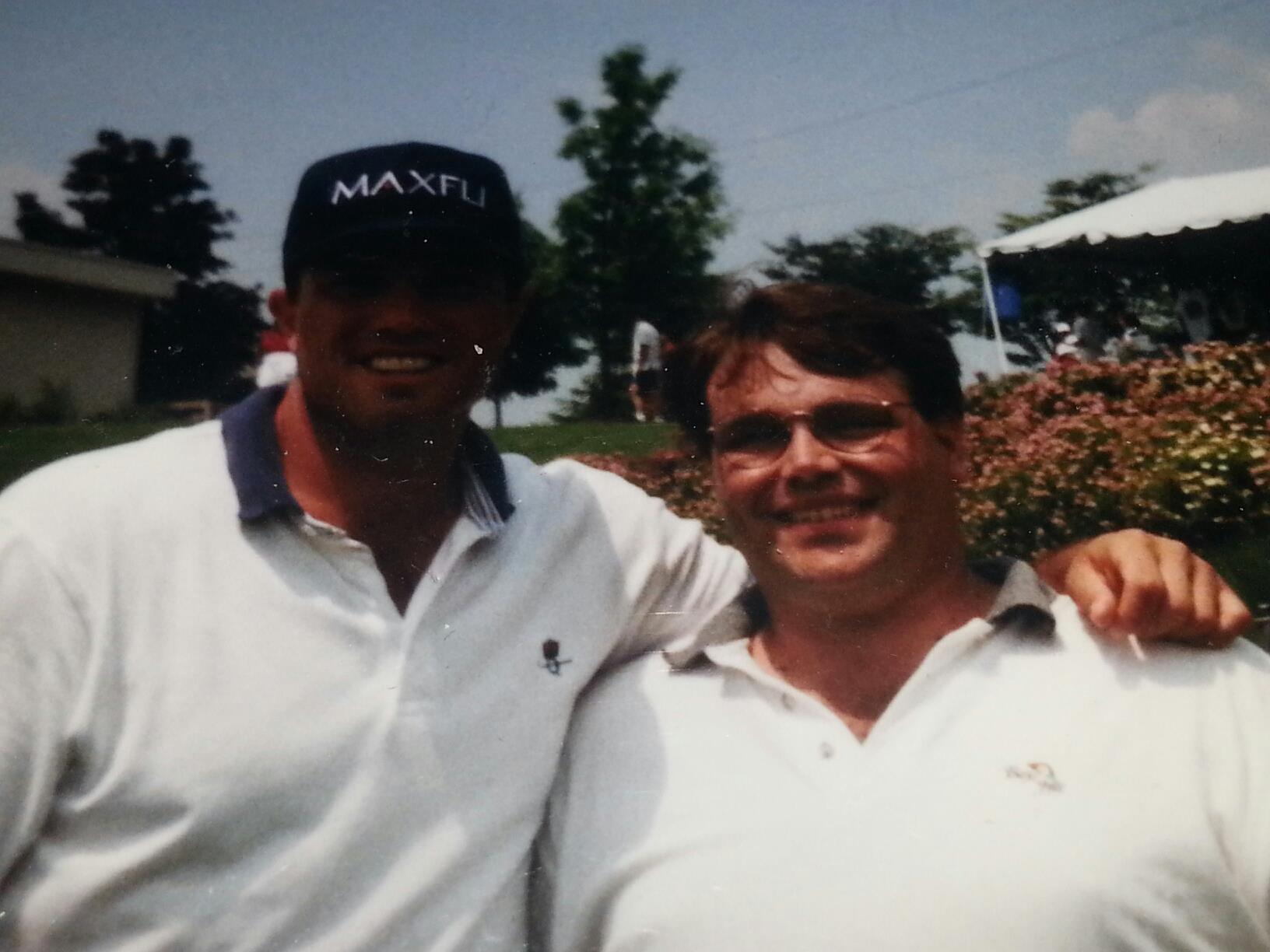 Me and Adam Baldwin at a golf outing in PA.