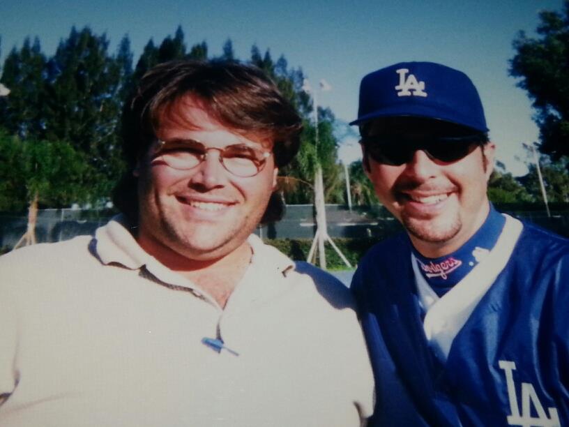 Me and Jonathan Silverman at Dodger Fantasy camp in Vero Beach Fl.