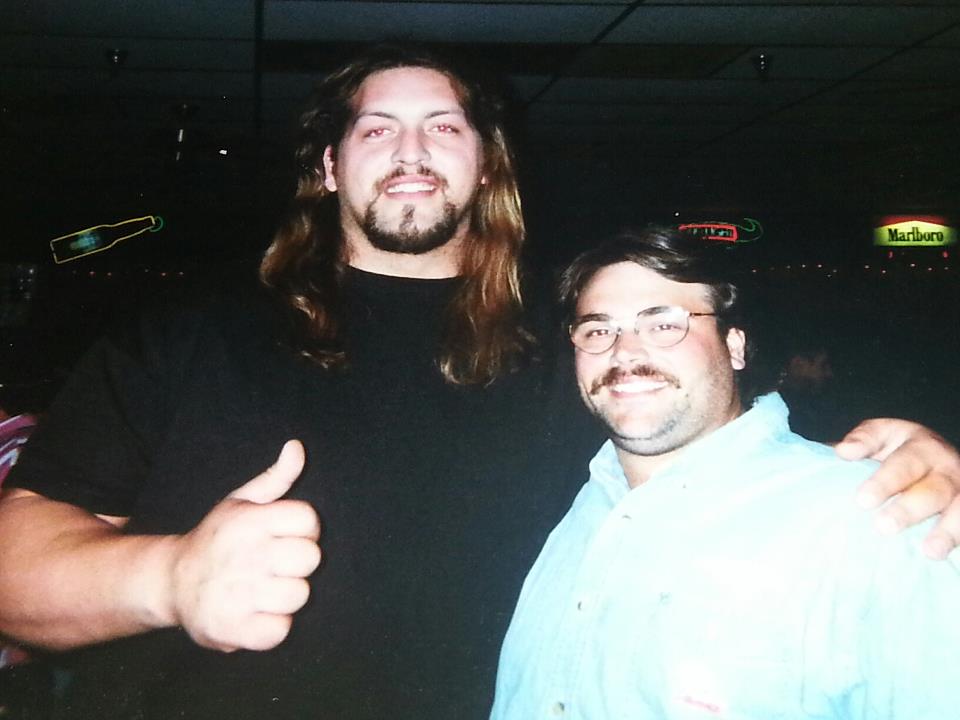 Me and THE BIG SHOW from WWE.. He was known as THE GIANT. He has just signed with WWE the day we took this photo.