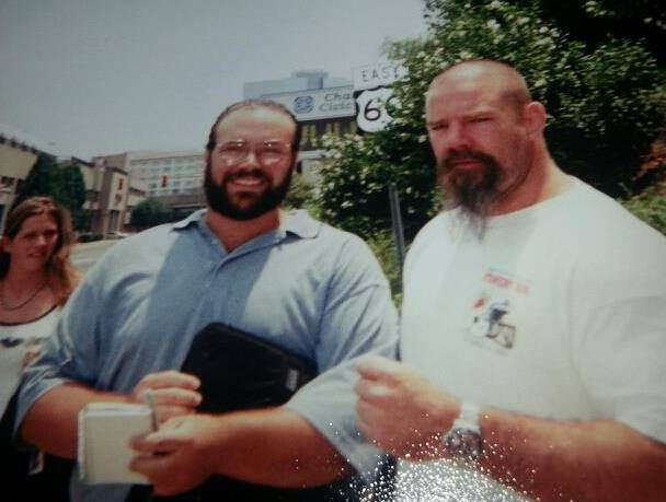 Me and UFC fighter Tank Abbott.