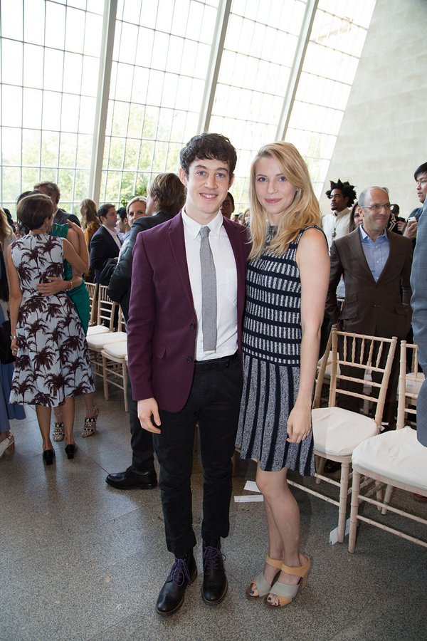 Wallis Currie-Wood and Alex Sharp attend Nicole Kidman and Hamish Bowles Interview at the Metropolitan Museum July 2015