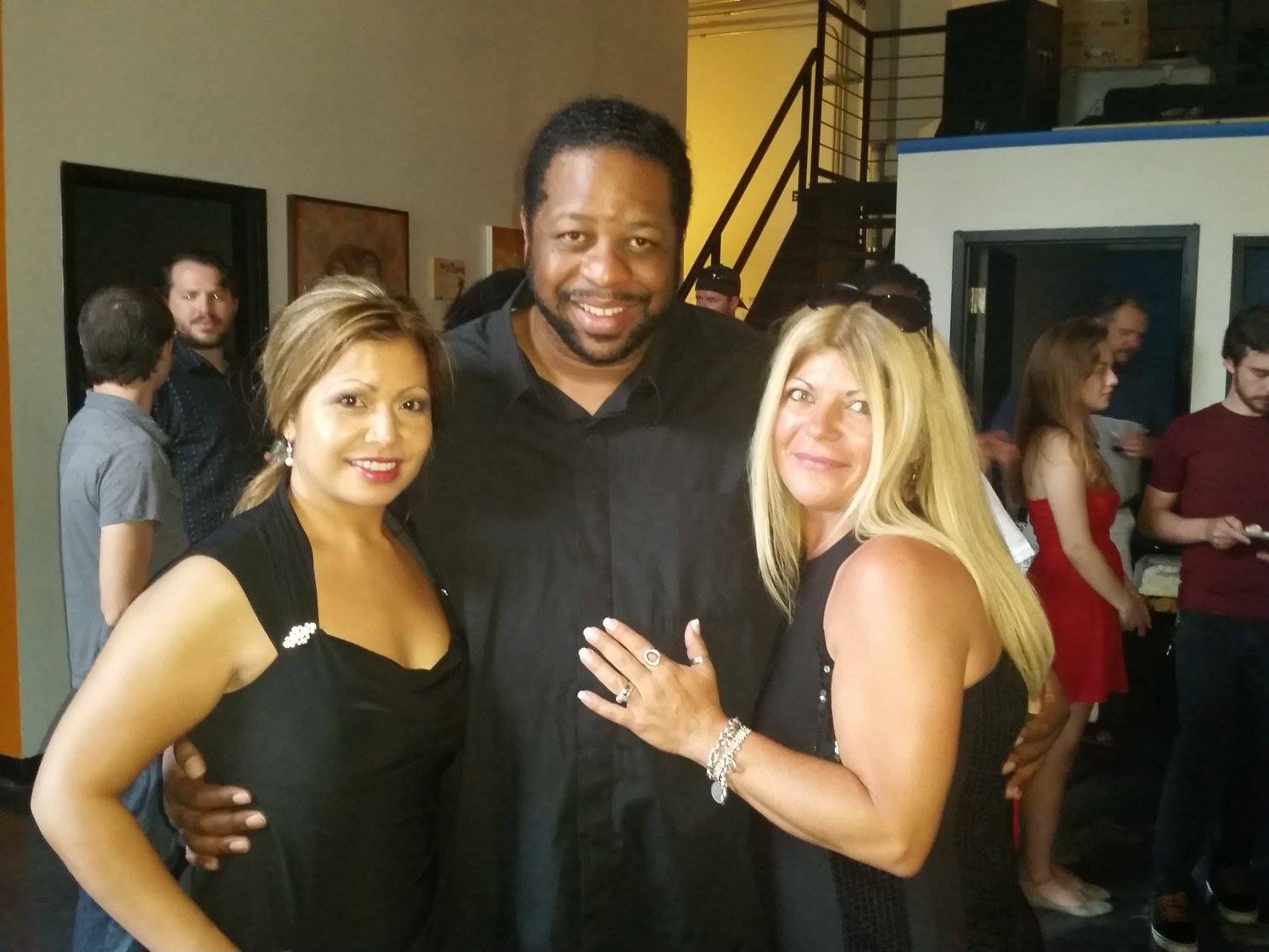 Alinda Harr (Actress) Ken Anthony II (Actor/ Director/ Producer/ Writer/ Artist and Founder of Artistic License Studio) and Joanne Marinho (Actress) at 