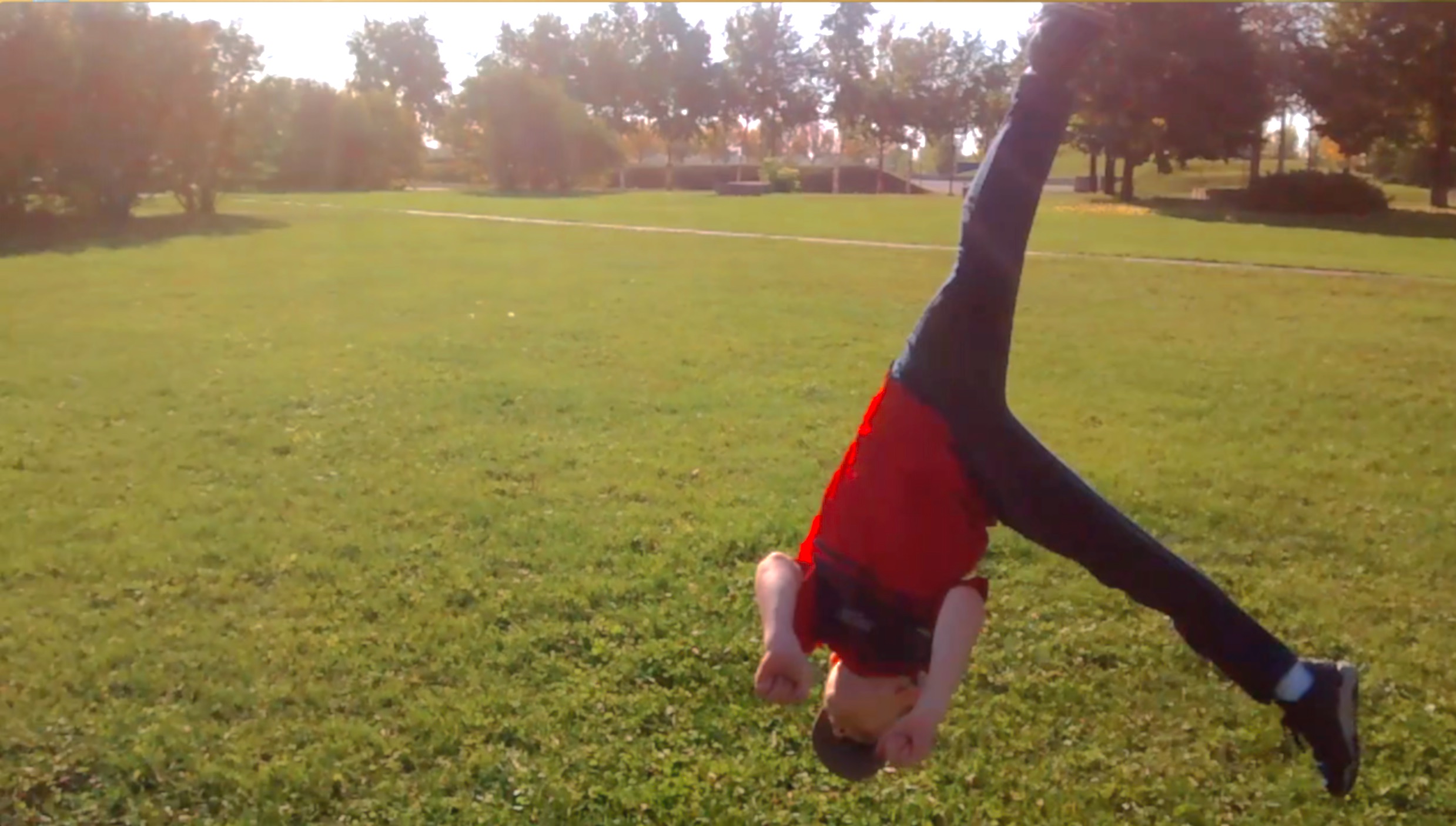 Cartwheel whithout hands!